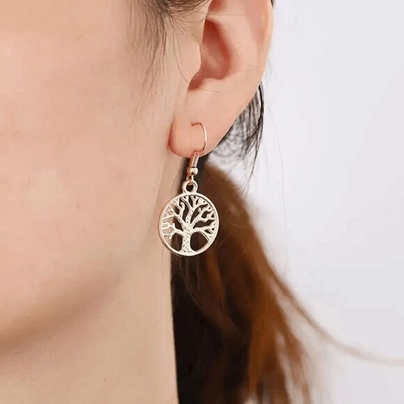 Tree Of Life Dangle Earrings - Picture 5 of 5